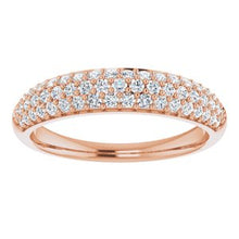 Load image into Gallery viewer, 1/2 CTW Diamond Pavé Anniversary Band