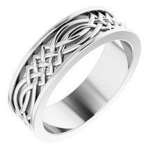 Load image into Gallery viewer, 6 mm Celtic-Inspired Band