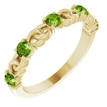 Load image into Gallery viewer, 1/2 CTW Diamond Stackable Link Ring
