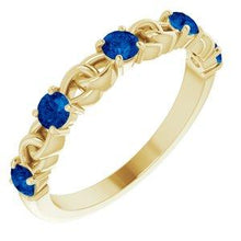 Load image into Gallery viewer, 1/2 CTW Diamond Stackable Link Ring