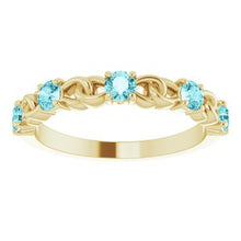 Load image into Gallery viewer, 1/2 CTW Diamond Stackable Link Ring