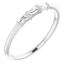 Load image into Gallery viewer, 1/6 CTW Diamond Three-Stone Stackable Ring