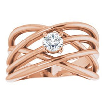 Load image into Gallery viewer, 1/3 CTW Diamond Angel 16" Necklace