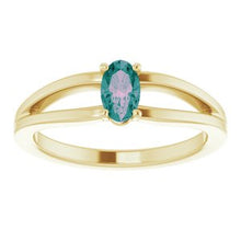 Load image into Gallery viewer, Chatham® Created Alexandrite Solitaire Youth Ring