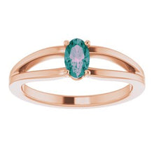 Load image into Gallery viewer, Chatham® Created Alexandrite Solitaire Youth Ring