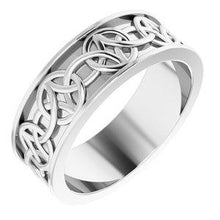 Load image into Gallery viewer, 7 mm Celtic-Inspired Band