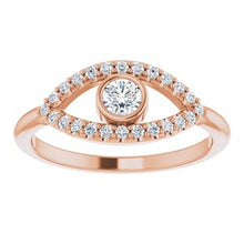 Load image into Gallery viewer, Blue Sapphire Sapphire Evil Eye Ring