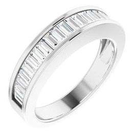 1 CTW Diamond Baguette Anniversary Band