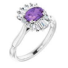 Load image into Gallery viewer, 1 CTW Diamond Halo-Style Ring