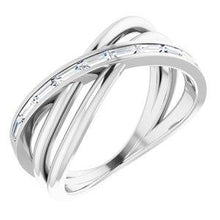 Load image into Gallery viewer, 1/3 CTW Diamond Criss-Cross Ring