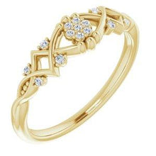 Load image into Gallery viewer, .06 CTW Diamond Vintage-Inspired Ring
