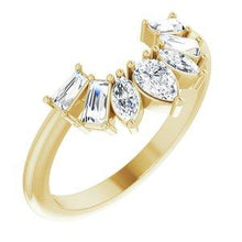 Load image into Gallery viewer, 1/2 CTW Diamond Contour Band