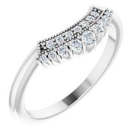 1/6 CTW Diamond Contour Band