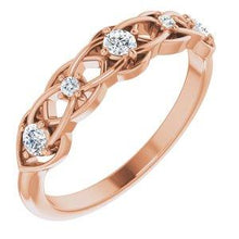 Load image into Gallery viewer, 1/5 CTW Diamond Stackable Ring