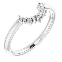 Load image into Gallery viewer, .07 CTW Diamond Contour Band