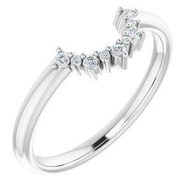 .07 CTW Diamond Contour Band