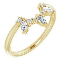 Load image into Gallery viewer, 1/5 CTW Diamond Contour Band