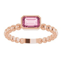 Load image into Gallery viewer, Mozambique Garnet Stackable Family Ring