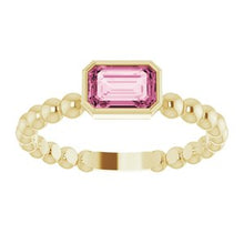 Load image into Gallery viewer, Mozambique Garnet Stackable Family Ring