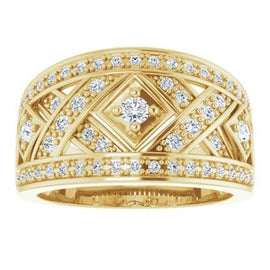 Openwork Diamond Band