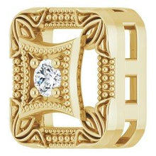 Load image into Gallery viewer, .04 CT Diamond Vintage-Inspired Pendant