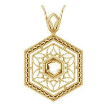 Load image into Gallery viewer, 1.9 mm Round Filigree Pendant Mounting