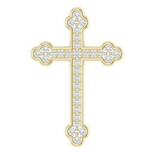 Load image into Gallery viewer, 1/4 CTW Diamond Cross Pendant