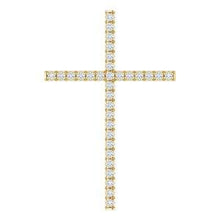 Load image into Gallery viewer, 1/4 CTW Diamond Cross Pendant