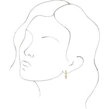 Load image into Gallery viewer, Cross Drop Earrings