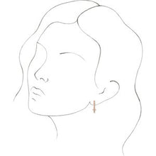 Load image into Gallery viewer, Cross Drop Earrings