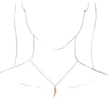 Load image into Gallery viewer, 1/5 CTW Diamond Feather 16-18" Necklace