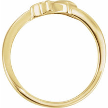 Load image into Gallery viewer, Cross & Heart Chastity Ring