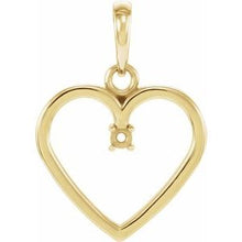 Load image into Gallery viewer, .03 CTW Diamond Heart Pendant