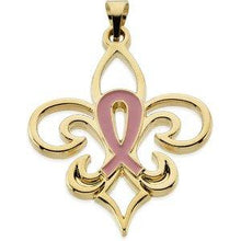 Load image into Gallery viewer, 27x23 mm Breast Cancer Awareness Pendant