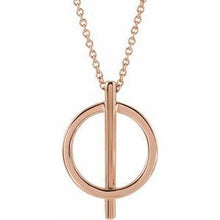 Load image into Gallery viewer, Negative Space Circle 20" Necklace