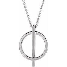 Load image into Gallery viewer, Negative Space Circle 20" Necklace