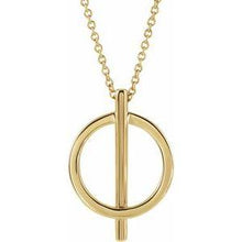 Load image into Gallery viewer, Negative Space Circle 20" Necklace