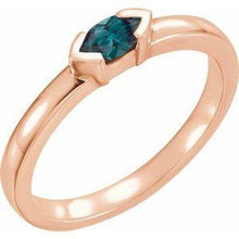 Load image into Gallery viewer, Mozambique Garnet Marquise Stackable Family Ring