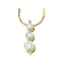 Load image into Gallery viewer, 1 CTW Diamond Three-Stone 18" Necklace