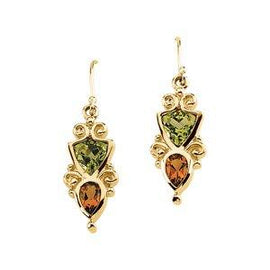 Peridot & Citrine Earrings