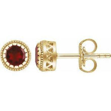 Load image into Gallery viewer, Garnet "January" Birthstone Earrings