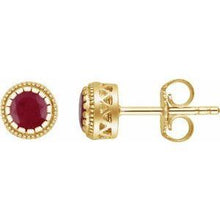 Load image into Gallery viewer, Garnet "January" Birthstone Earrings