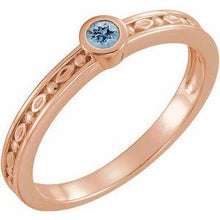 Load image into Gallery viewer, Mozambique Garnet Family Stackable Ring