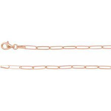 Load image into Gallery viewer, 2.6 mm Elongated Flat Link Chain 7" Bracelet