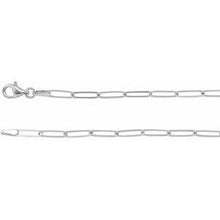 Load image into Gallery viewer, 2.6 mm Elongated Flat Link Chain 7" Bracelet