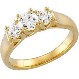 1 CTW Diamond Three-Stone Anniversary Band