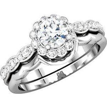 Load image into Gallery viewer, 3/4 CTW Diamond Halo-Style Engagement Ring