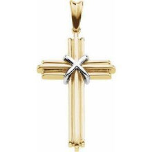 Load image into Gallery viewer, Yellow 36.75x24.5 mm Cross Pendant
