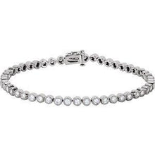 Load image into Gallery viewer, 2 CTW Diamond Line 7.25" Bracelet