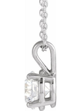 14K Yellow Gold  1/4 CT Lab-Grown Diamond Solitaire 16-18